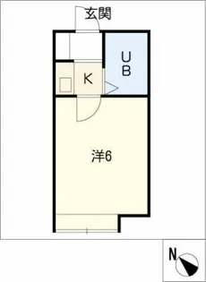 コスモ21御幸【1階】の間取り