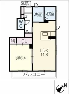 エスペランス三河 A棟【1階】の間取り