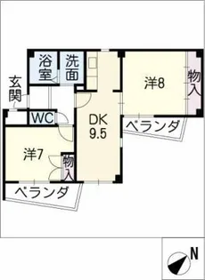 COZY HEIGHTS春日井【1階】の間取り