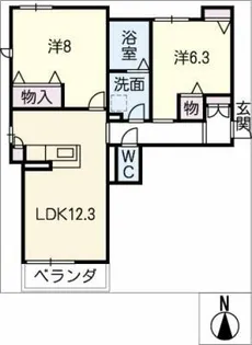 プレミアス【2階】の間取り