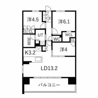 レーベン名古屋 MARK EAST【702号室】の間取り