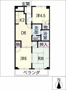 アーバンハイツ太田【2階】の間取り