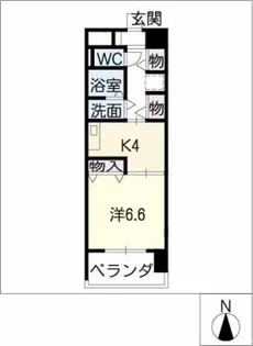 ラ ベルヴィ アン【6階】の間取り