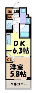 オーパスレジデンス名古屋ステーション【4階】の間取り