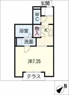 ヴィラ タチバナ【1階】の間取り