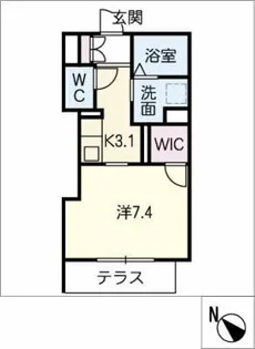 oase本山【1階】の間取り