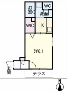 Luana Terrace【1階】の間取り
