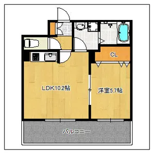 Rマンション駅南【602号室】の間取り