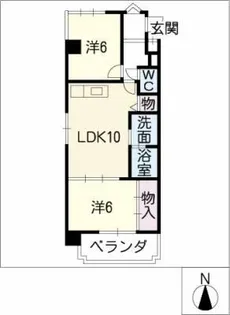 エクセル植田【4階】の間取り