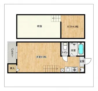 フレグランス博多【2階】の間取り