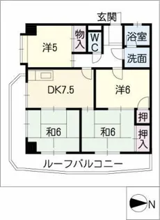 ハビタート国府宮【3階】の間取り