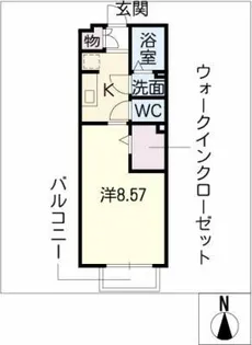 トア ヴェール【1階】の間取り