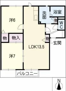 HARBOR TERRACE F【2階】の間取り