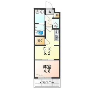 ファステート京都壬生フィエロ【4階】の間取り