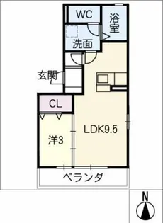 なるみハウス【3階】の間取り