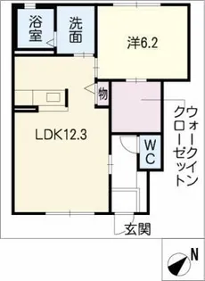 フローラ緑A棟【1階】の間取り