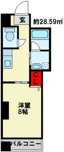 アーリントン【6階】の間取り