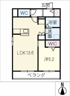 LA PACE 川名【3階】の間取り