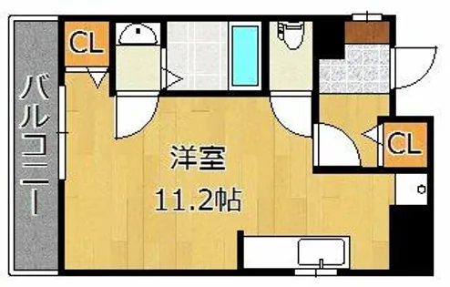 ドミール西小倉【501号室】の間取り