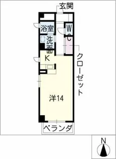 STATION池下【5階】の間取り