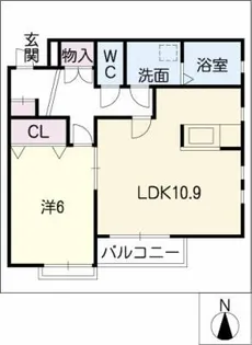 ヴァリエ21【2階】の間取り