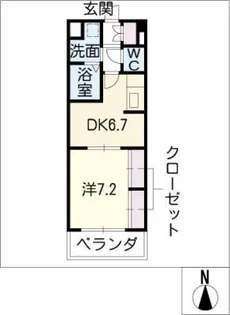 メルベーユ【4階】の間取り