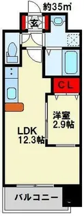 リュシオールレジデンス【806号室】の間取り
