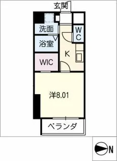 グランド リュイソー【5階】の間取り