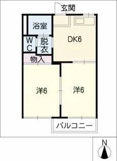 ビスタ旭【1階】の間取り