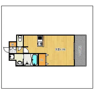 エンクレストベイ天神EAST【303号室】の間取り