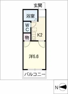 エピキュリアン森岡【1階】の間取り