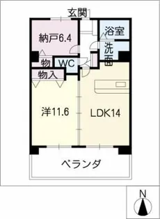 ガーデンハイツ磯部第7【2階】の間取り