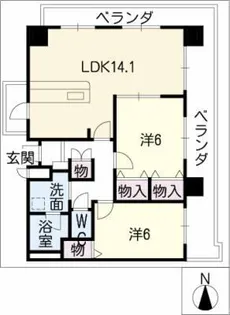 シャルム106【4階】の間取り