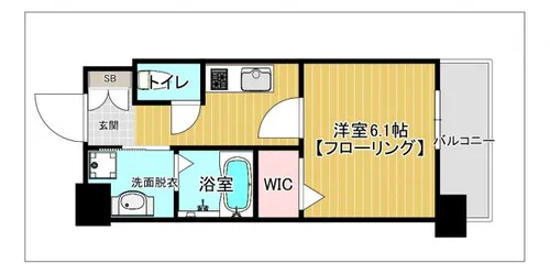エンクレスト大手門GLOW【7階】の間取り