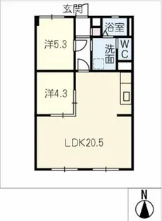 元町ハイツ 904号【9階】の間取り