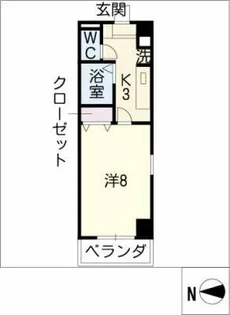 ソシア浄心【7階】の間取り