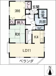 マイネハイム【1階】の間取り