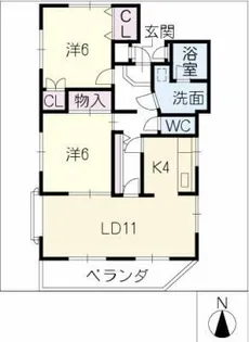 マイネハイム【1階】の間取り