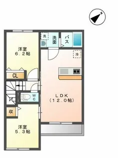 グランド エリシオン【2階】の間取り