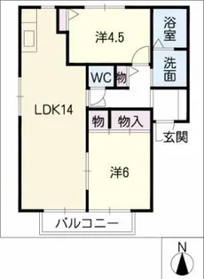 DIAS suzuki B棟【1階】の間取り