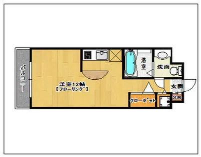 ハウトン古門戸【3階】の間取り