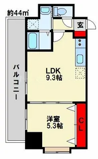 サンシャイン・マリンズ井堀【1階】の間取り