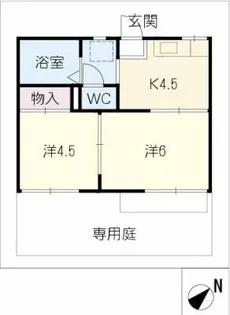 ラ・ピエール川名【1階】の間取り