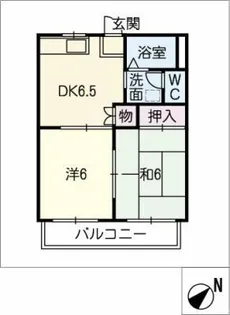 コスモスの家 B【2階】の間取り