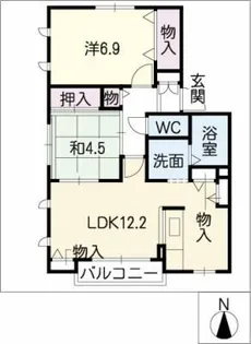 ウィンドワードⅡ【1階】の間取り