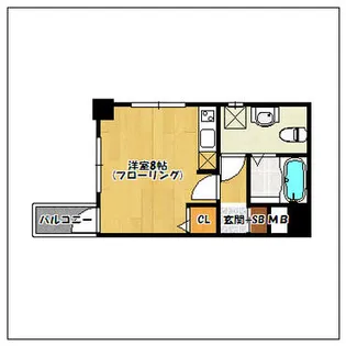 ディアコートパルフェ【206号室】の間取り