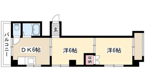 明治第12ビル【502号室】の間取り