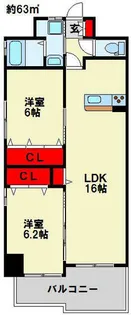 メゾンド・ファミーユ門司港【7階】の間取り