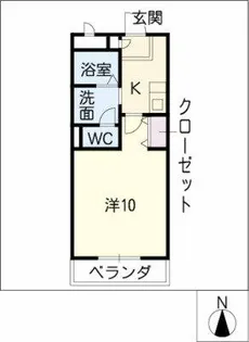 フローラ・阪野【3階】の間取り