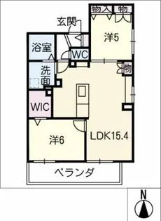 桜山テラス【2階】の間取り